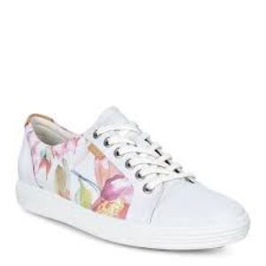 Ecco soft 7 floral leather sneakers.  Size 36